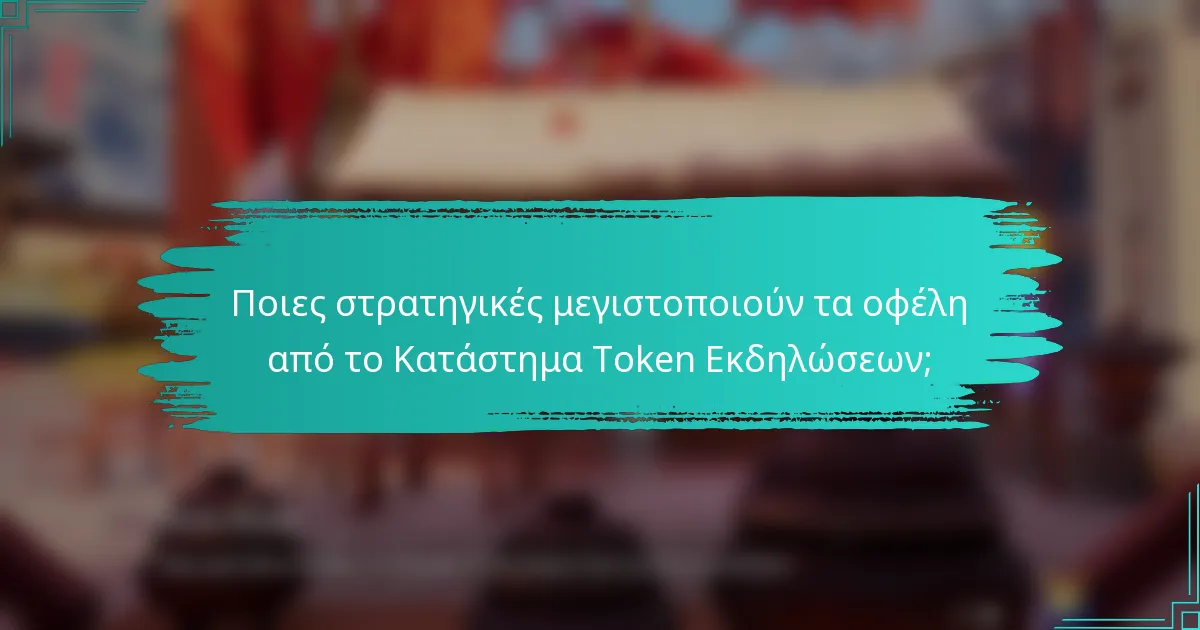 Ποιες στρατηγικές μεγιστοποιούν τα οφέλη από το Κατάστημα Token Εκδηλώσεων;